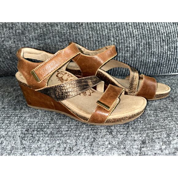 Aetrex Brynn Walking Wedge Sandals Women’s Size EU36 US 6.5 - Picture 1 of 7